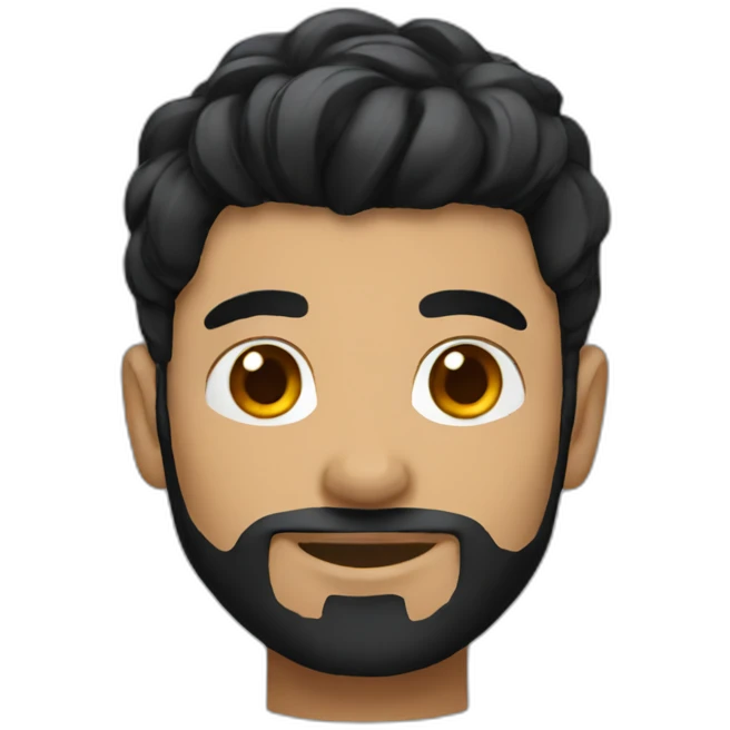 gamer black hair emoji