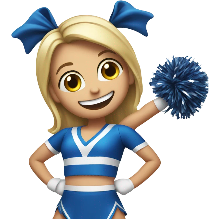 Cheer leader in a stunt emoji