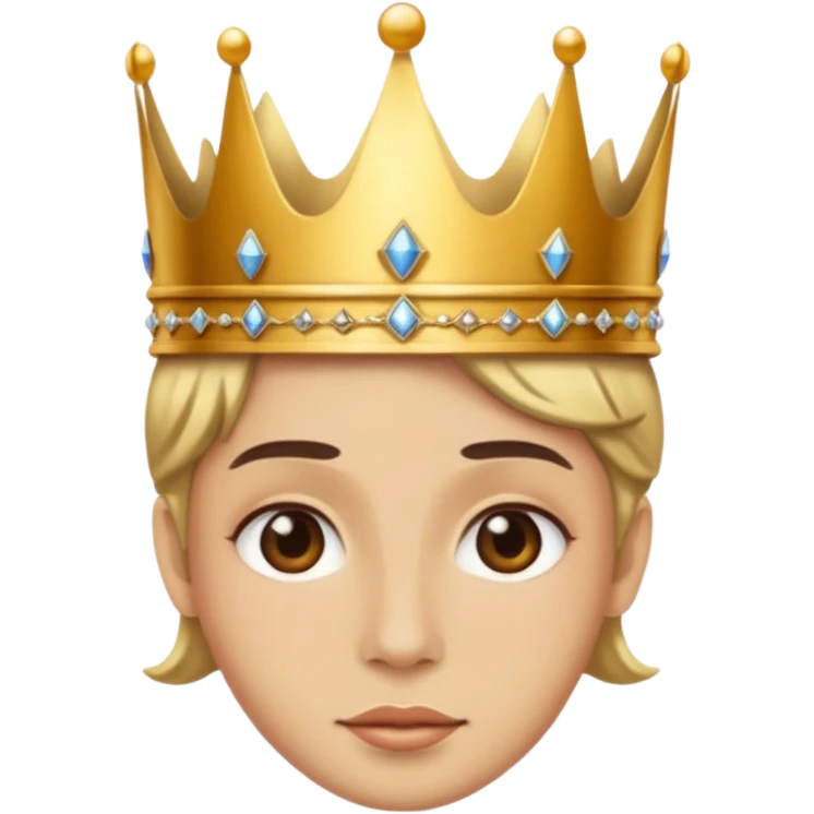 Wearing a crown emoji
