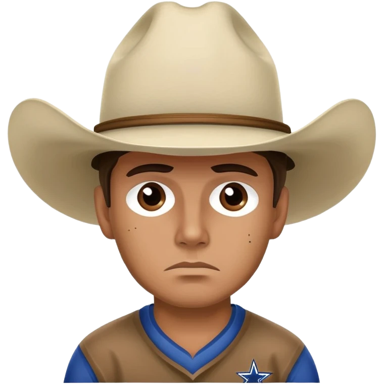 Sad Dallas cowboy emoji