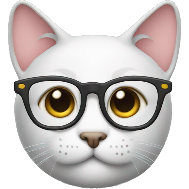 cat with eyeglasses emoji