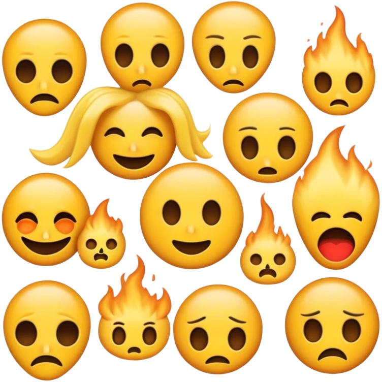 A combination of then😱😡😭💀 emojis emoji