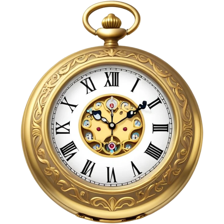 Alice in wonderland clock emoji