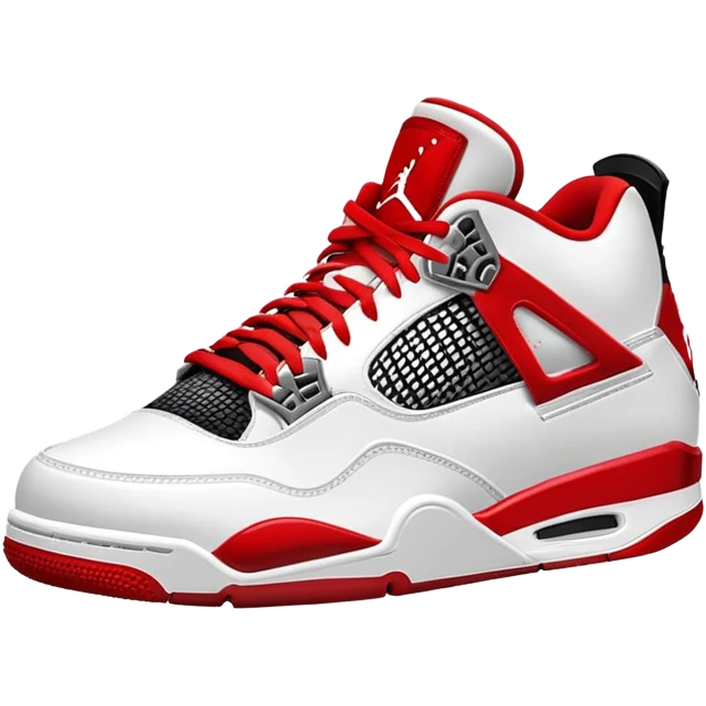  red air Jordan 4 red laces emoji