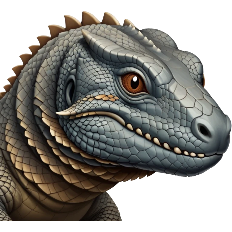 Komodo dragon How is It grey and brown emoji