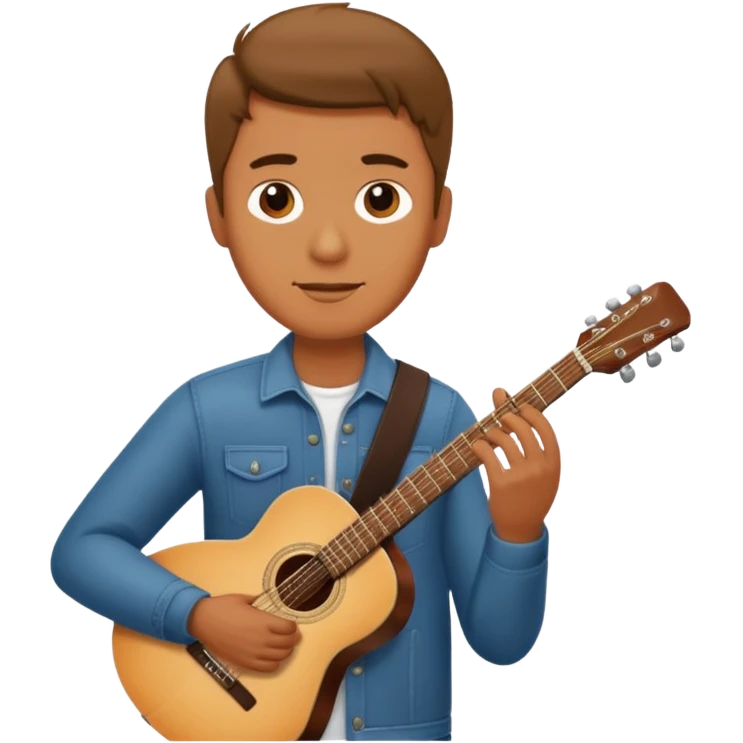 man holding guitar emoji