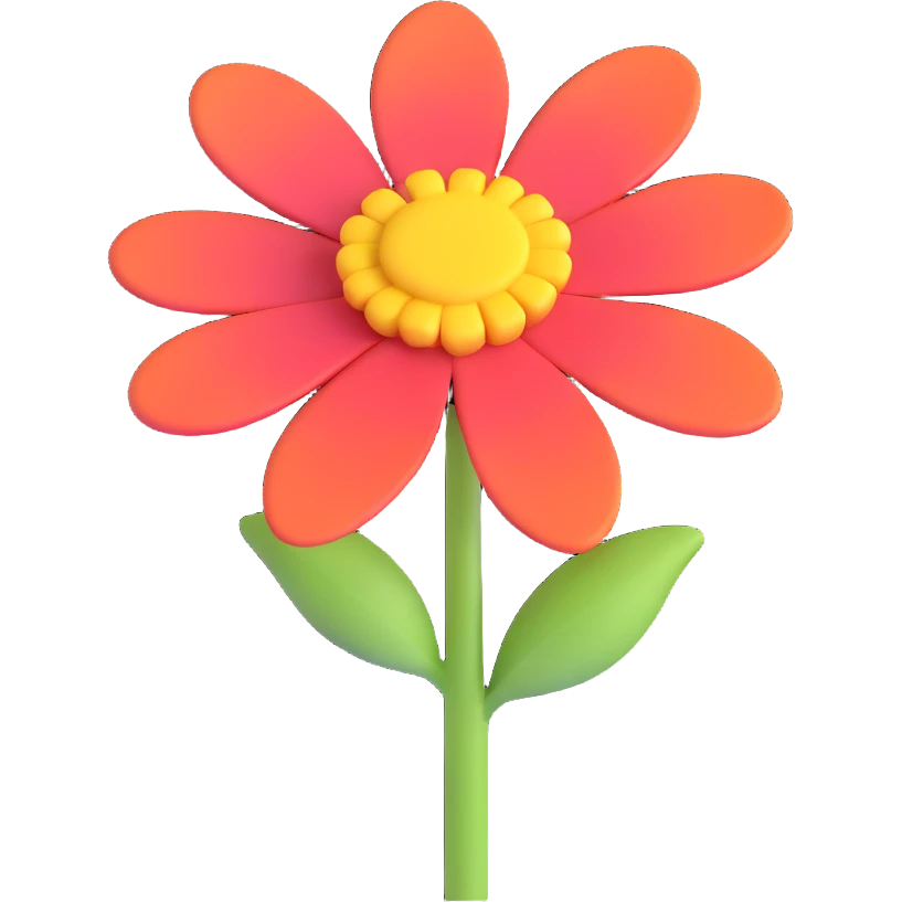 a single flower emoji