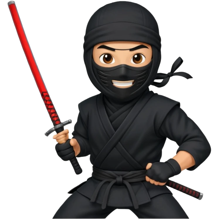 Faz um ninja rindo emoji