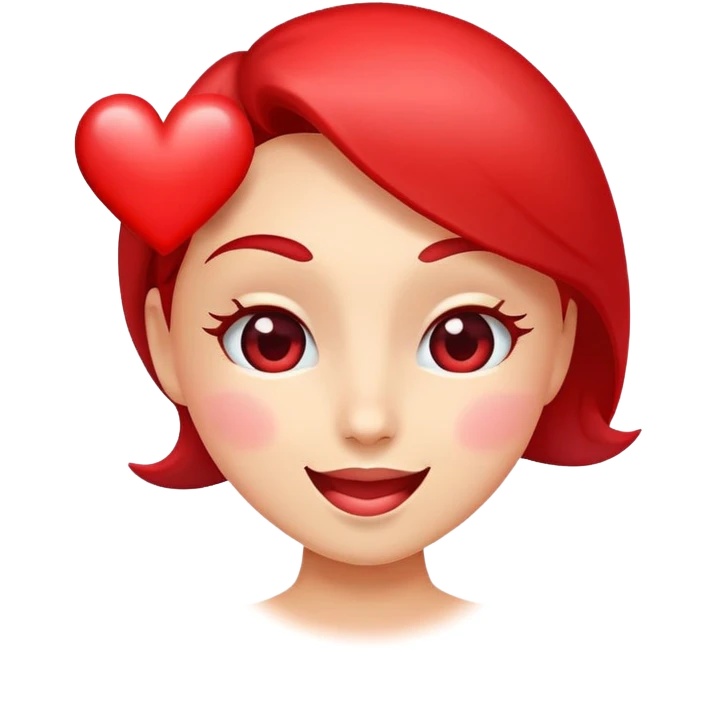 flirty winking face with heart emoji