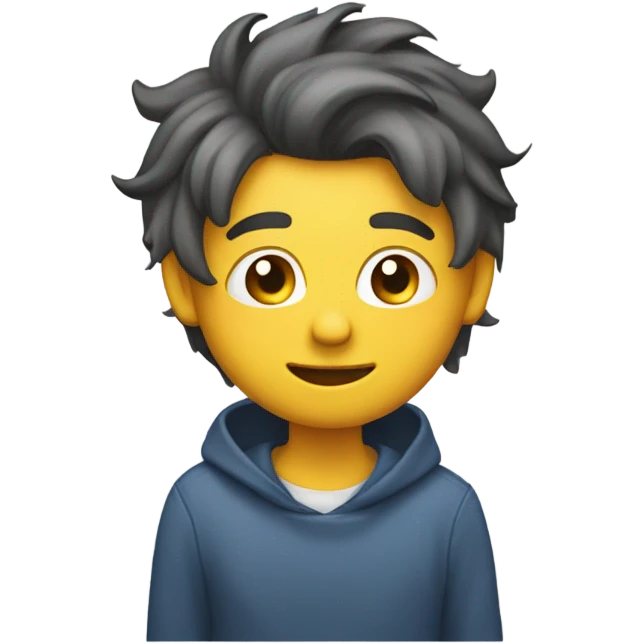 Smirking with hair tucked behind ear emoji