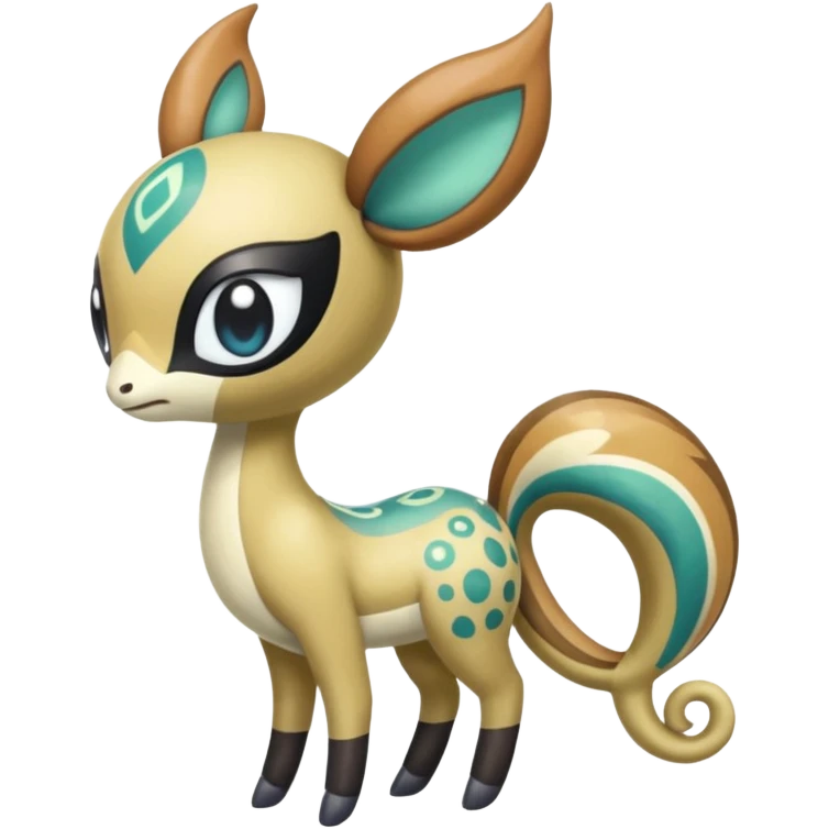 Colorful Exotic Meloetta-Vibrava-Amaura-Vernid-Trico-Kirby-Fakémon-creature-hybrid emoji