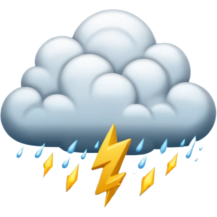 Gewitter mit Blitze emoji