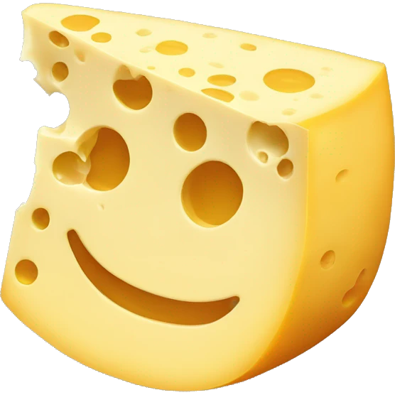 cheese with hidden face emoji