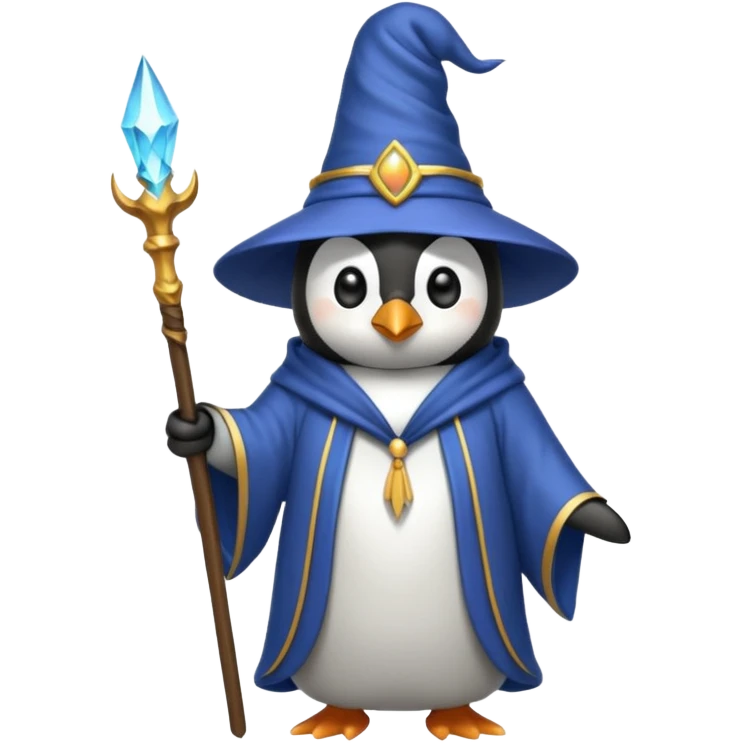 Penguin Wizard emoji
