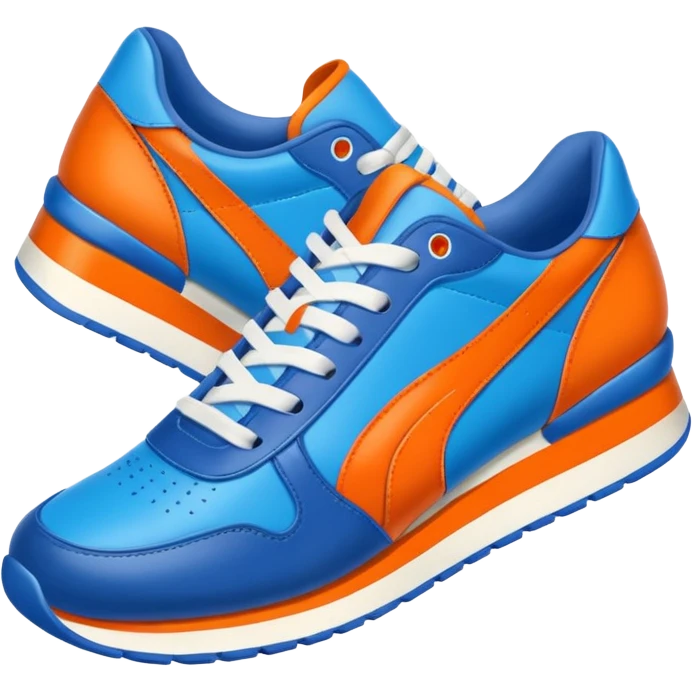 simple and colorful sneaker emoji