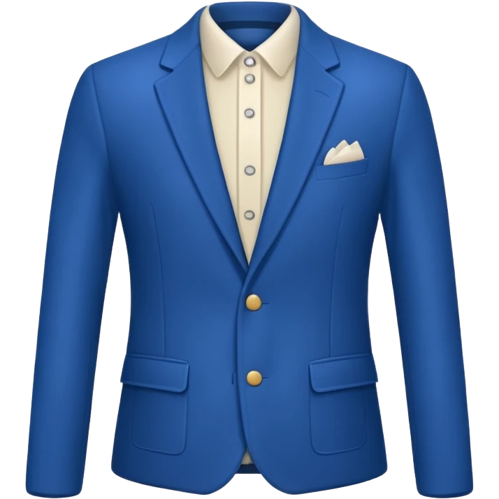 plain isolated blue blazer emoji