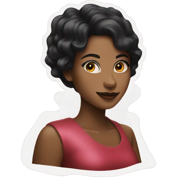 Vinyl records girl emoji