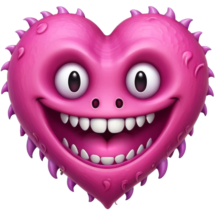 heart shaped monster  emoji