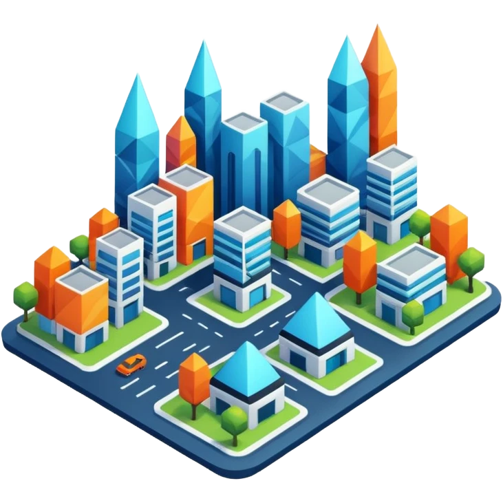 futuristic neighborhood emoji