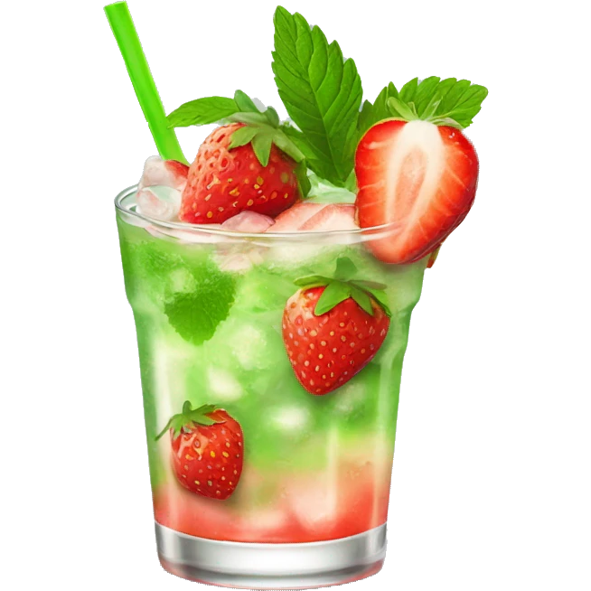 strawberry mojito emoji