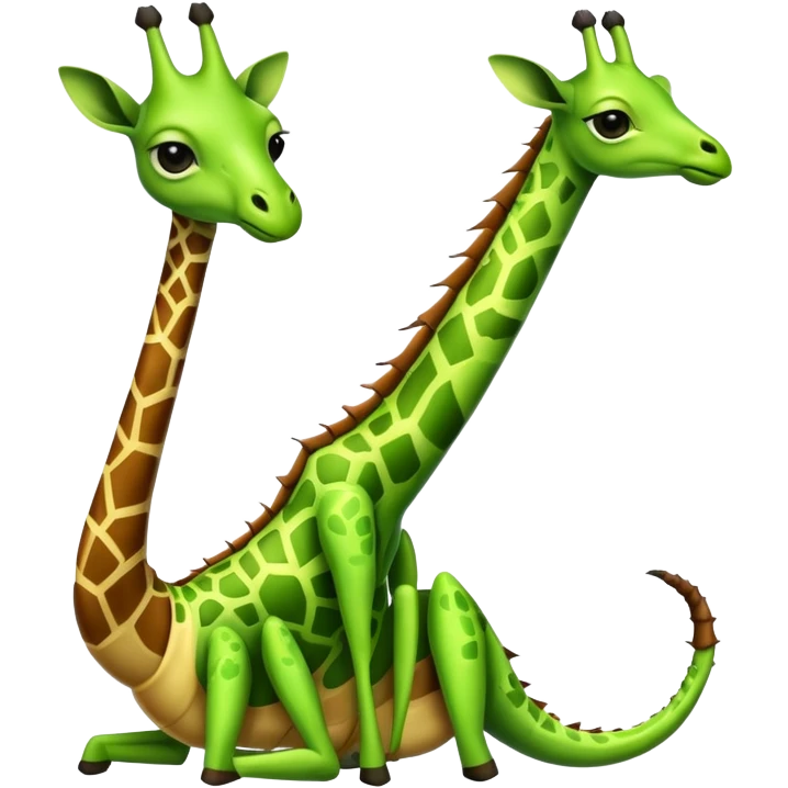 Half giraffe half mantis emoji