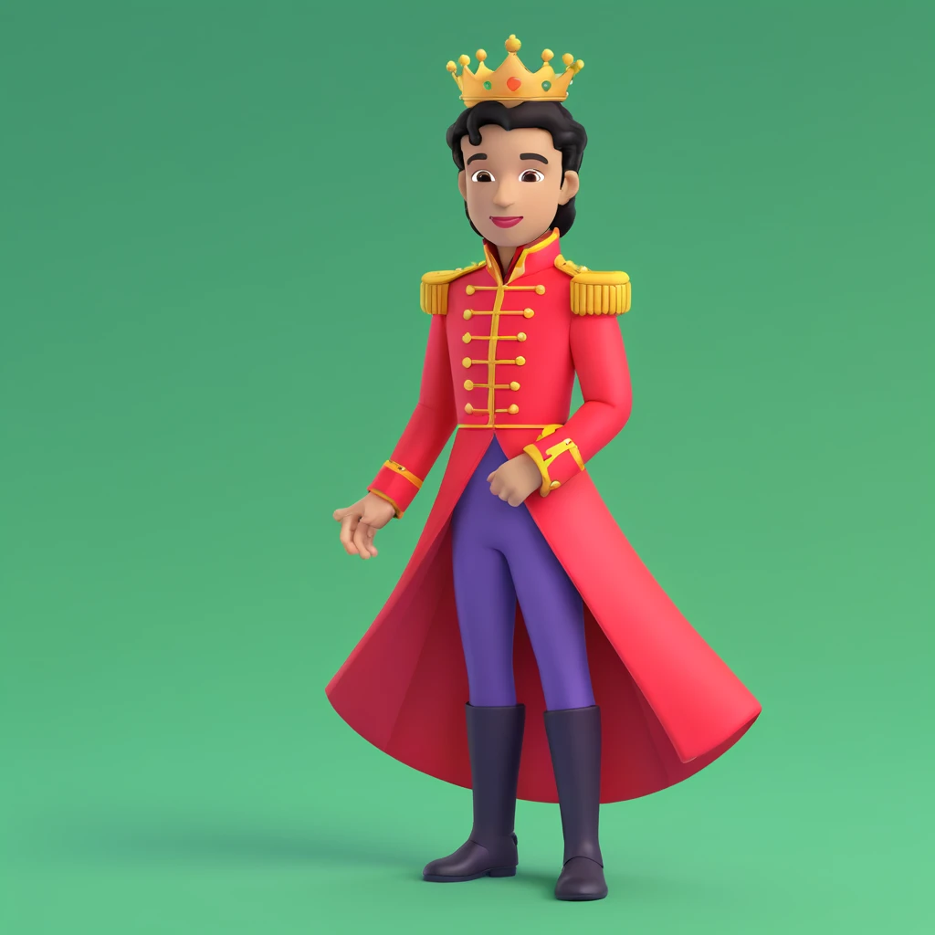 prince in red dress, royaqle background emoji