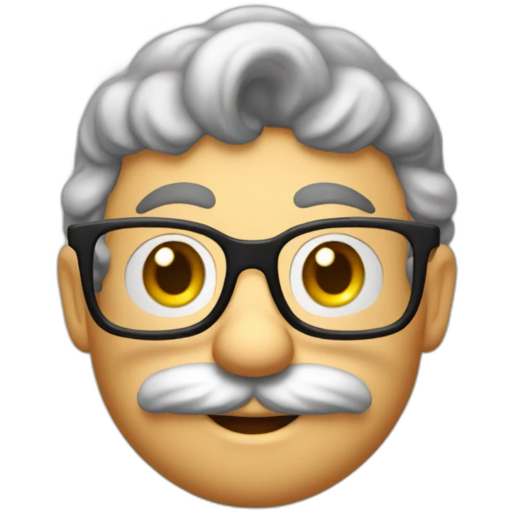 mario bros with eyeglass emoji