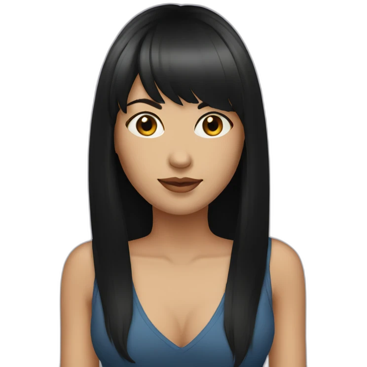 woman-with-long-black-hair-and-straight-bangs emoji