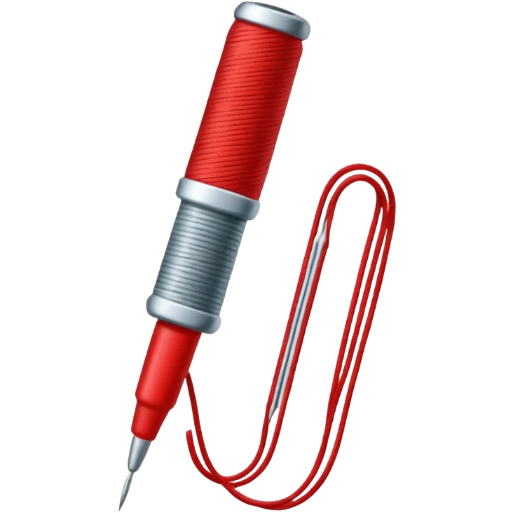 Sewing Needle with a thread  emoji