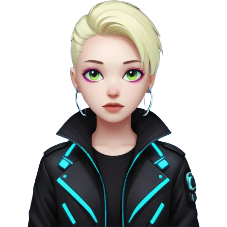 Dev sex in futuristic nein lights cyberpunk city emoji