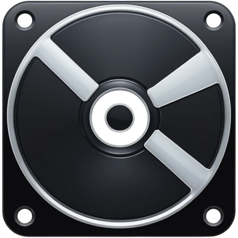 black computer disk emoji