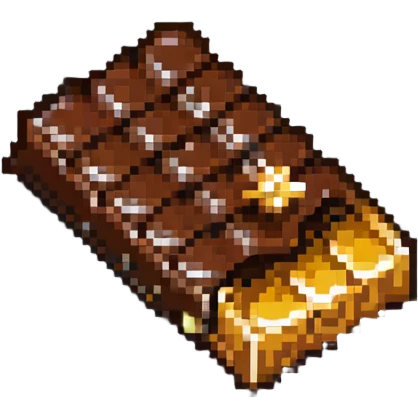 chocolate bar with honey on top emoji