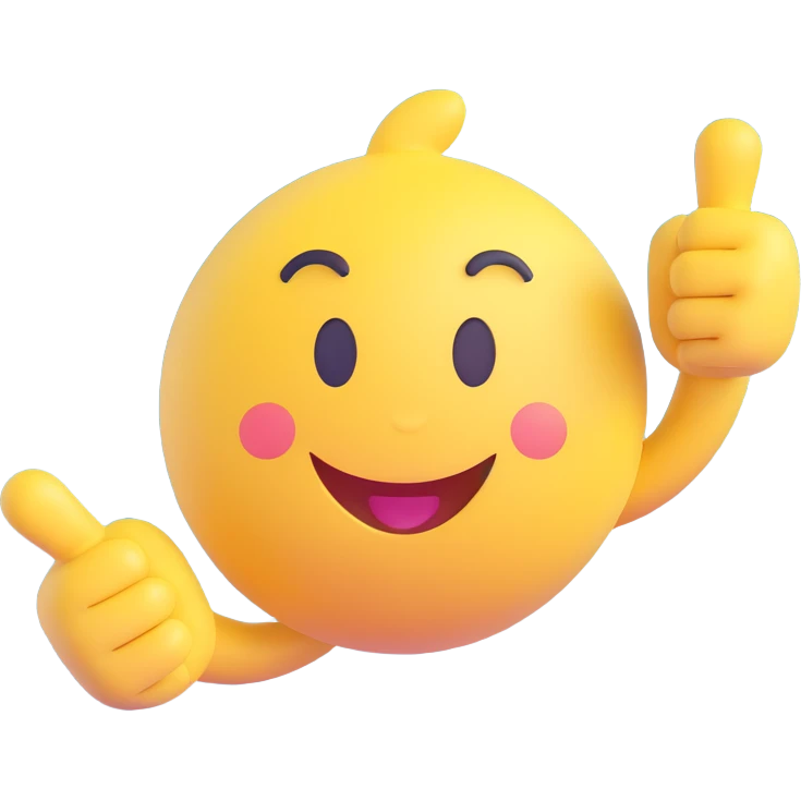 A classic yellow round emoji-style face using both hands to point at itself, with a proud or playful expression. The gesture clearly means "me" or "myself". Simple cartoon style on a clean background emoji