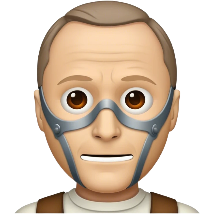 hannibal lecter emoji wearing mask emoji