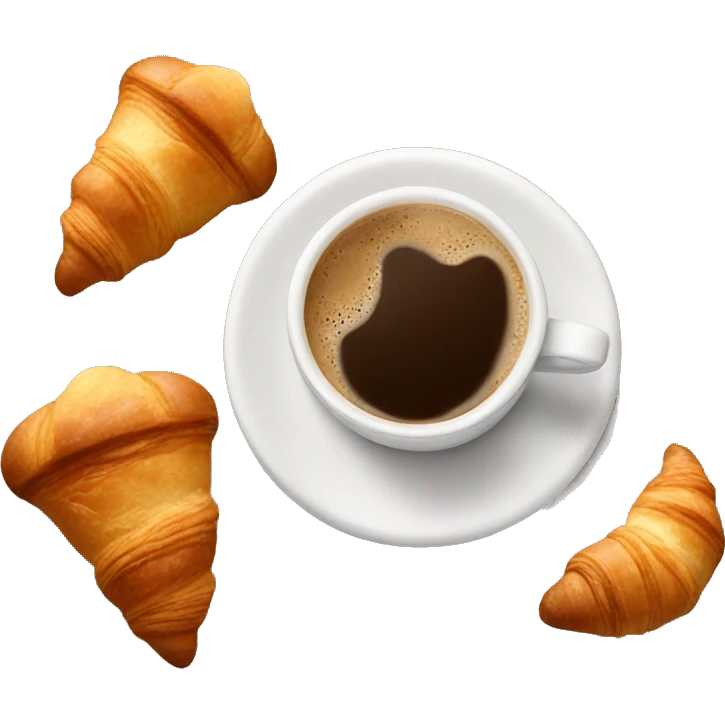 Coffee and Croissants  emoji