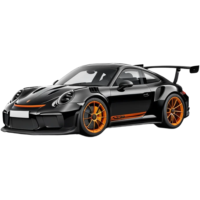 Porche 992 gt3rs noir  emoji