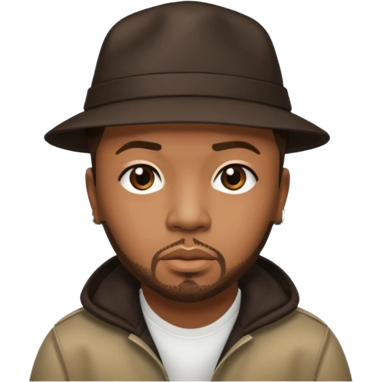 Timbaland with dark brown hair emoji
