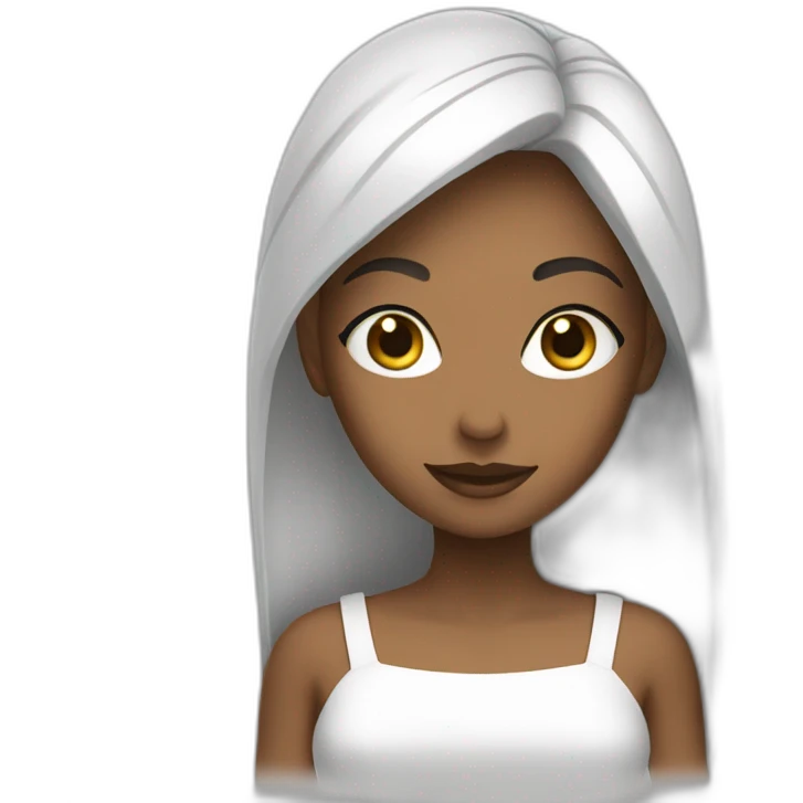 Hanaa blanc voilée emoji