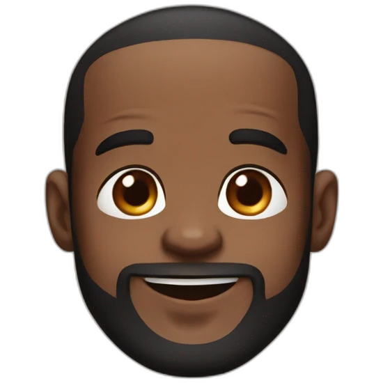 Lebron James kawaii cute face emoji