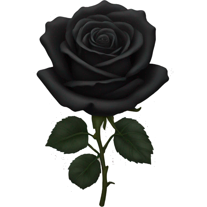 Black roses emoji