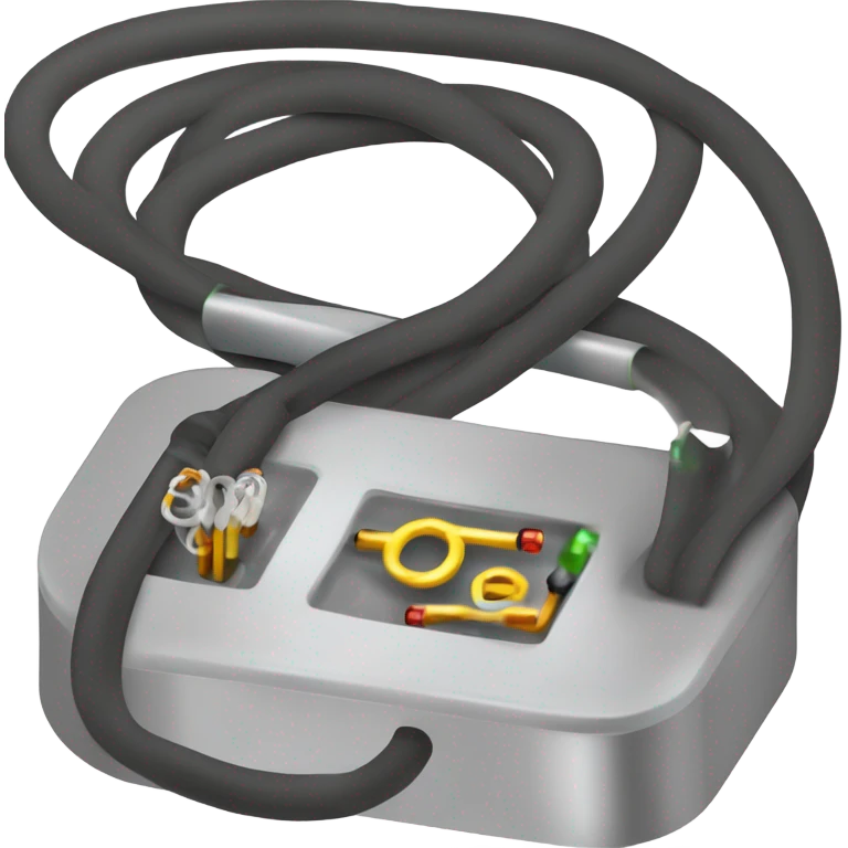 law of ohm: ring of( cable positive battery  resistor negative battery) emoji