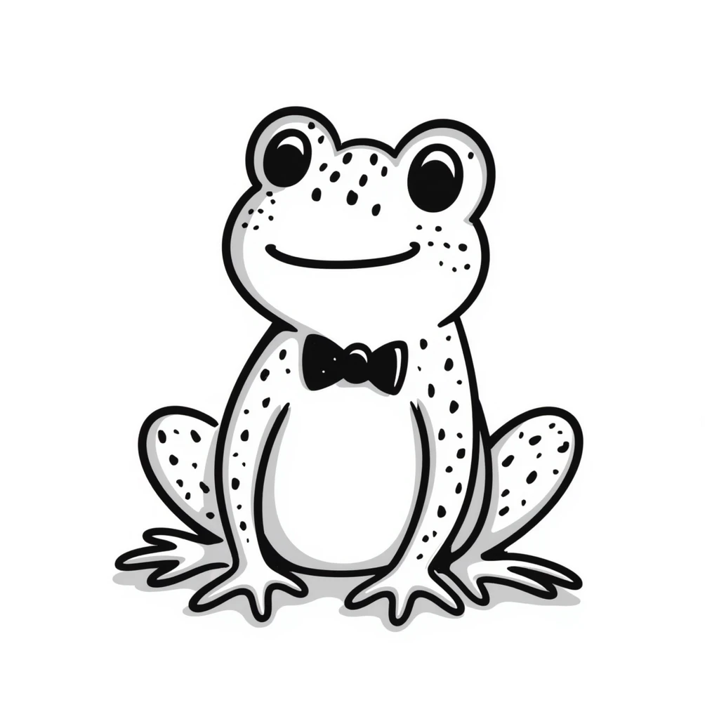 strawberry frog hand drawn doodle style emoji