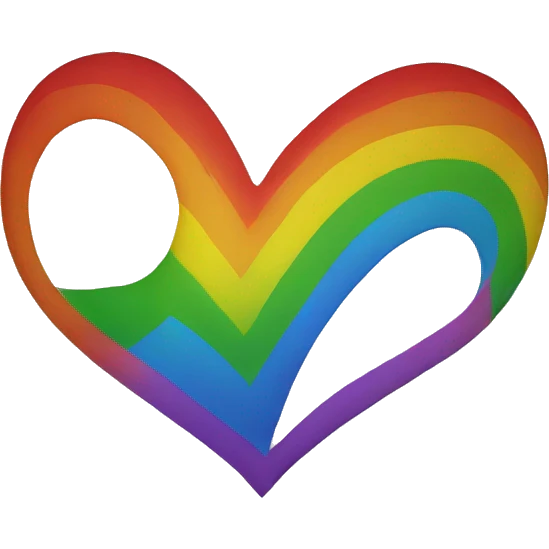 a rainbow heart emoji