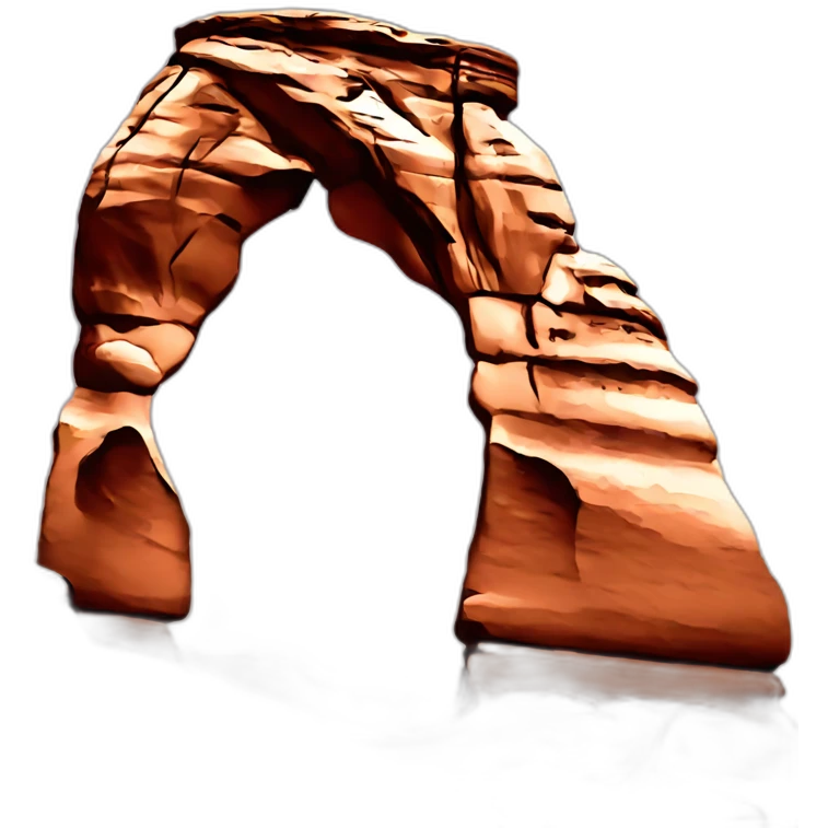 Delicate arch emoji