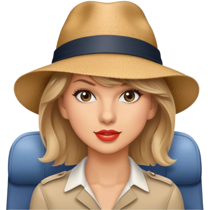 Tylor Swift flying on a plane emoji