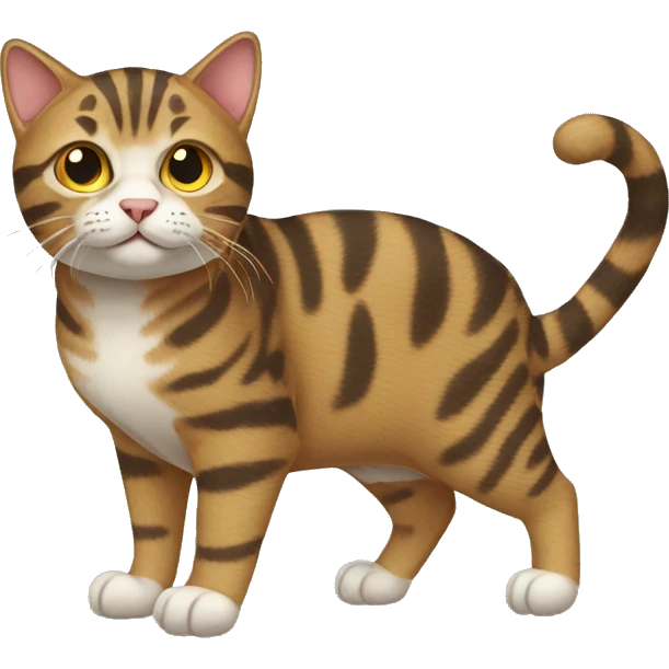 Tabby Cat Full Body emoji
