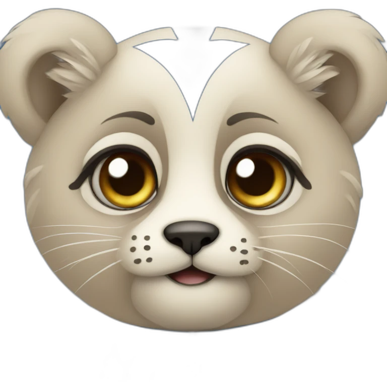 an animals in the colors of Israel emoji