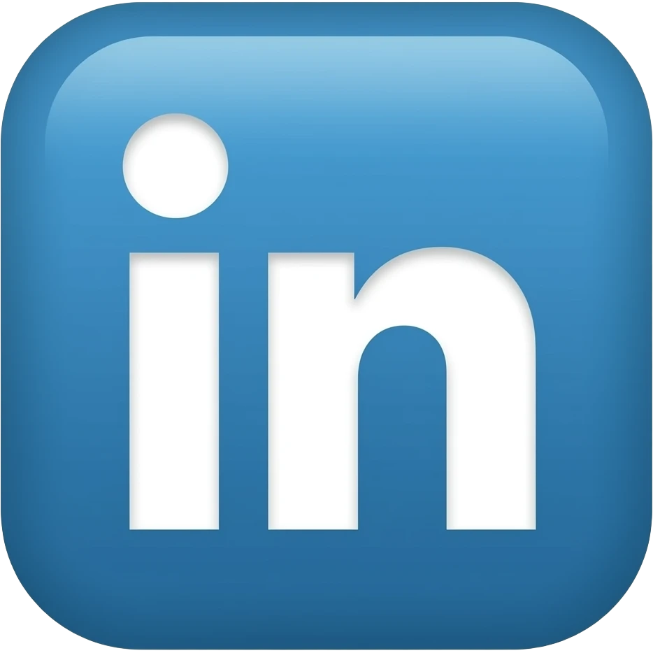 linkedin logo, pixel 8000:8000, png, background transparent. emoji