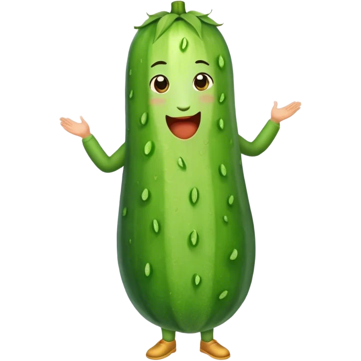 Cucumber costume emoji