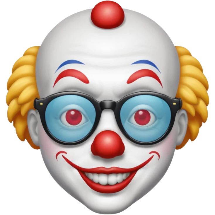 Clown with sunglasses  emoji